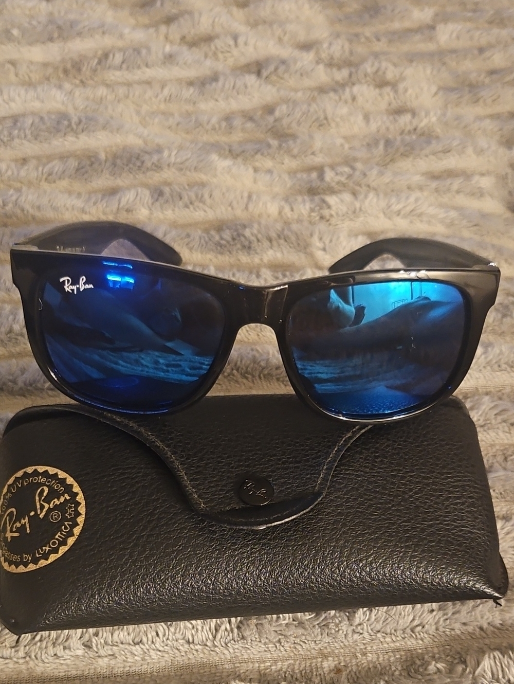Ray-ban Justin With Blue Mirror Lense